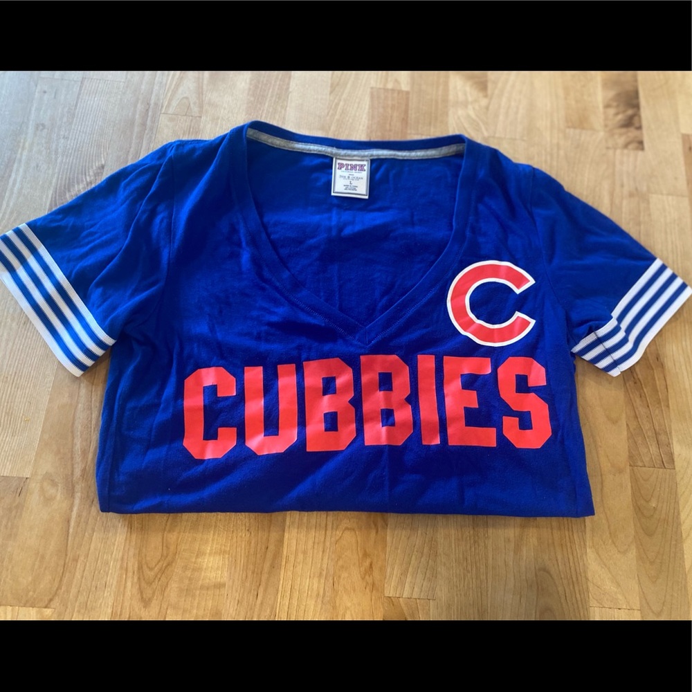Chicago Cubs Short Sleeve V-Neck